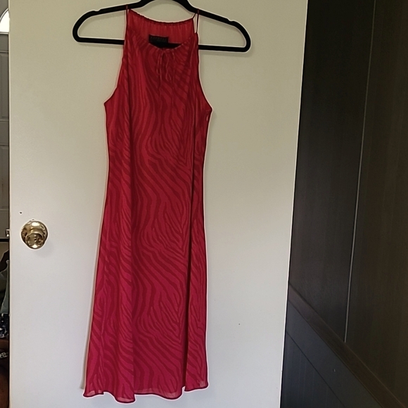 Express midi dress, size 5/6, animal print - Picture 1 of 9